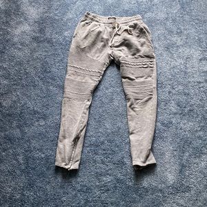 Men’s Medium Pacun Grey Zipper Joggers